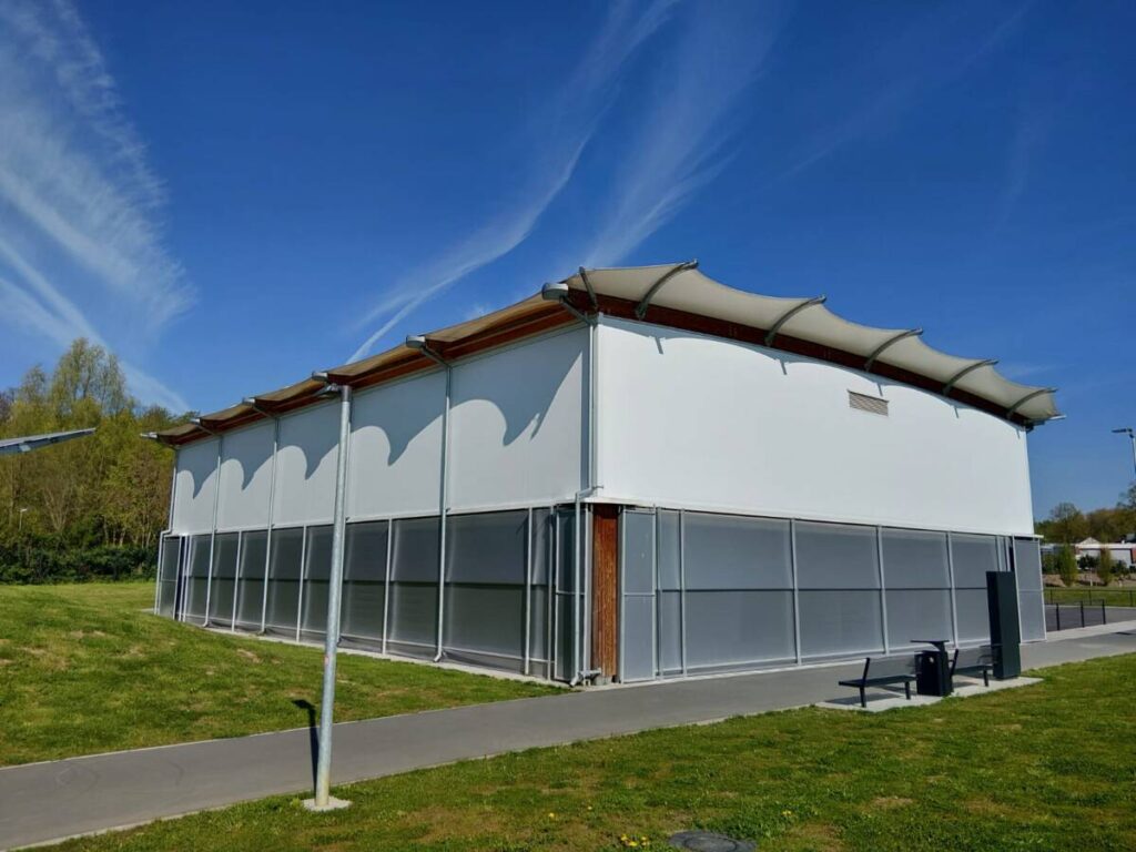 Construction d'un préau sportif à Gladbeck